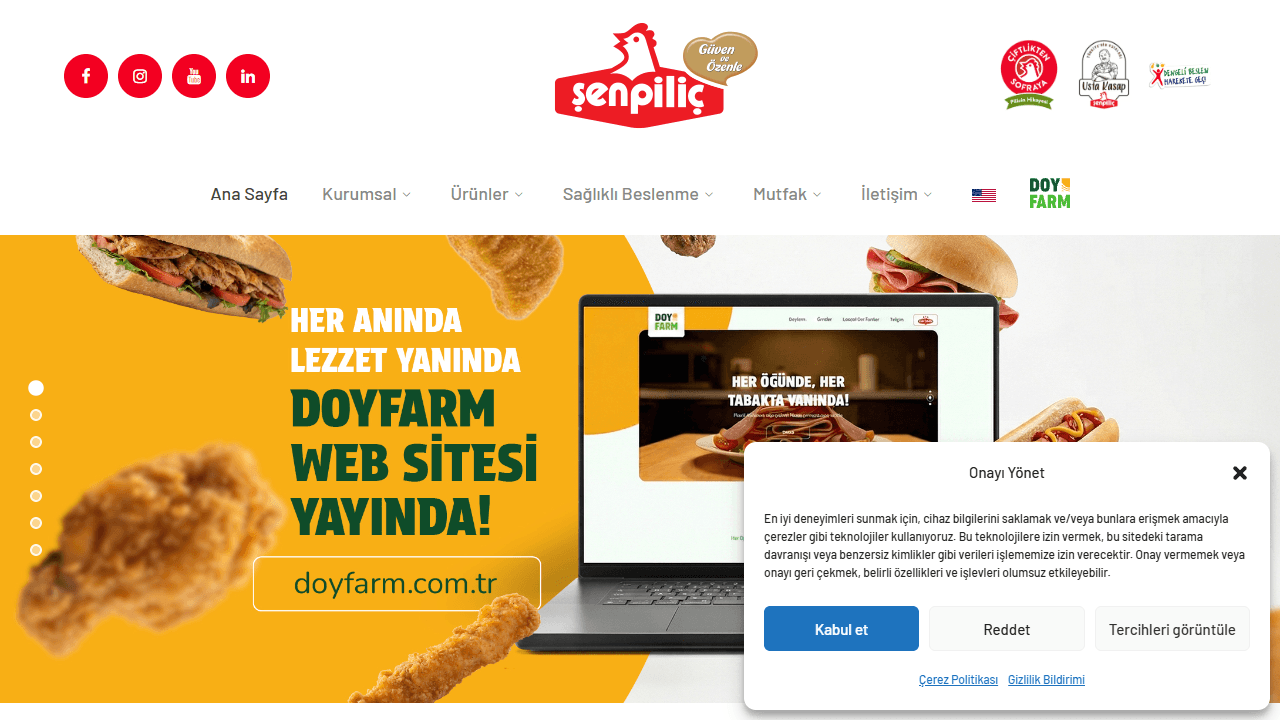 Şen Piliç web sitesi